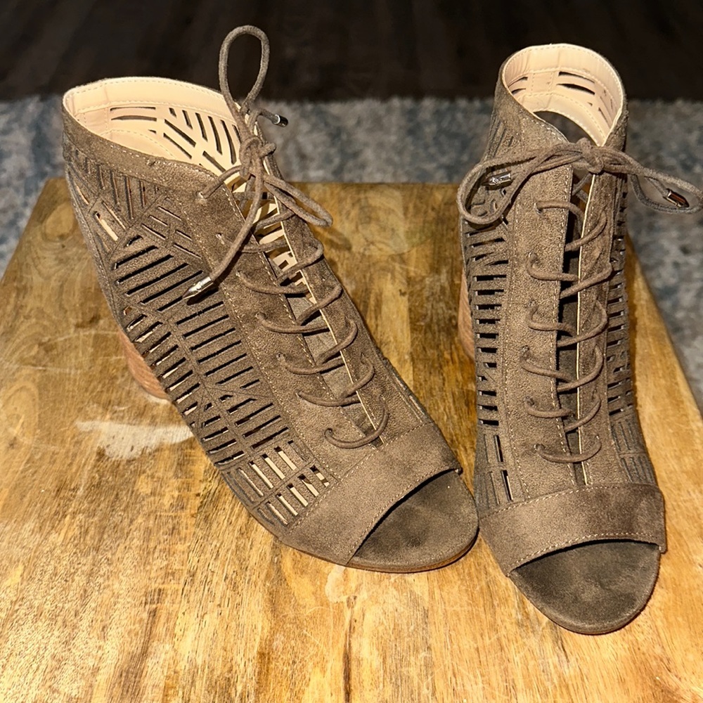 Sam‎ Edelman Rocco Booties Brown/Tan 7.5